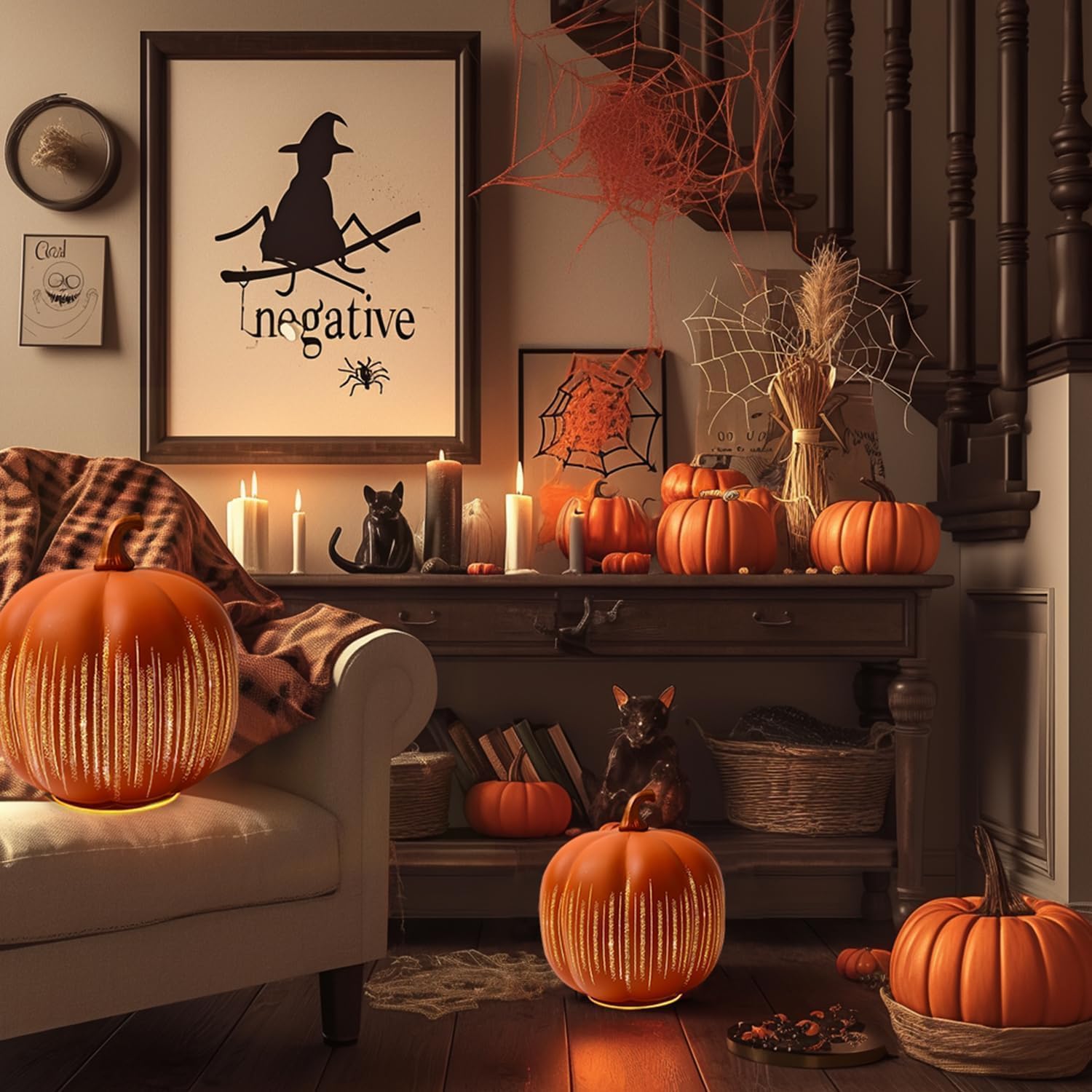 Starry Night Pumpkins