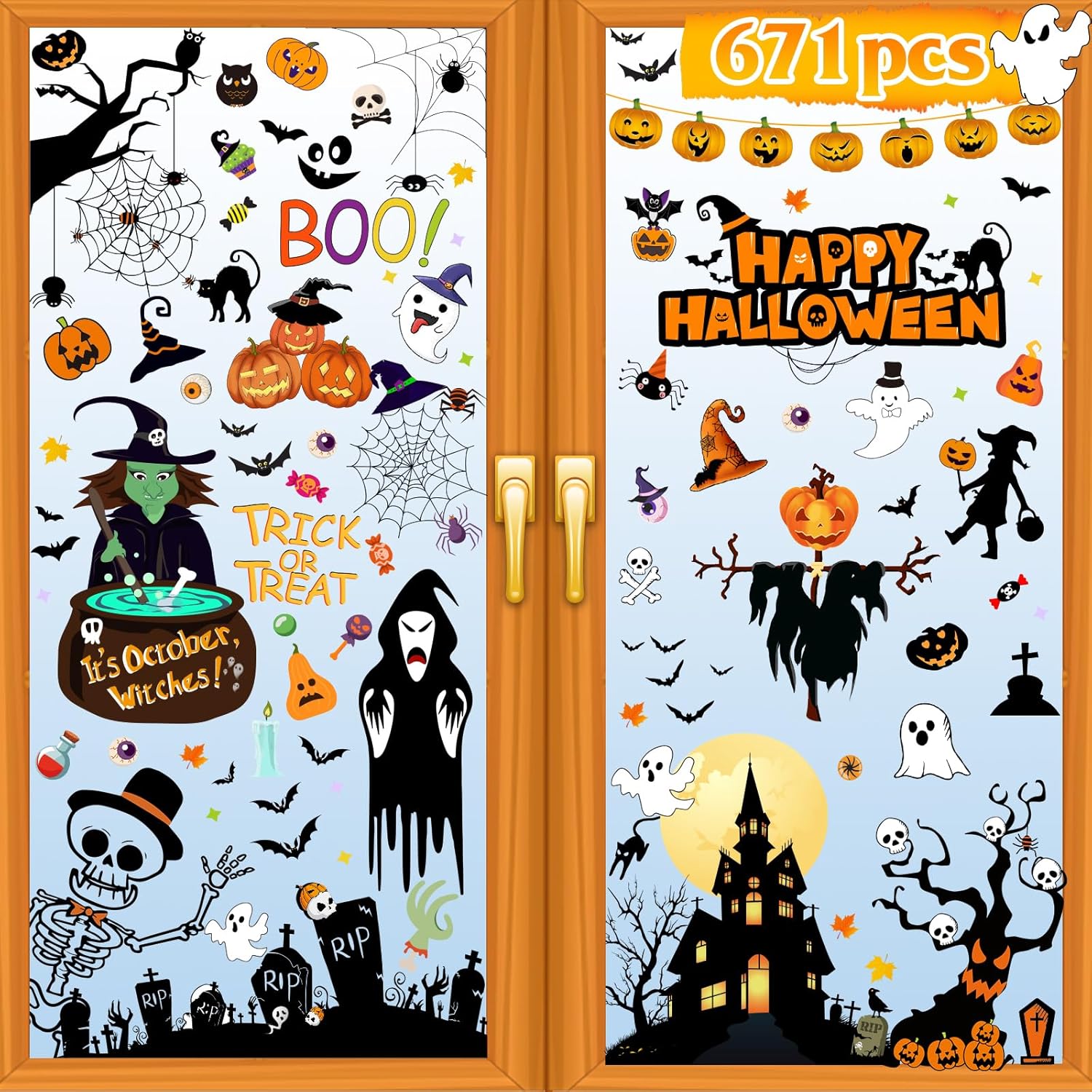 Halloween Window Clings,