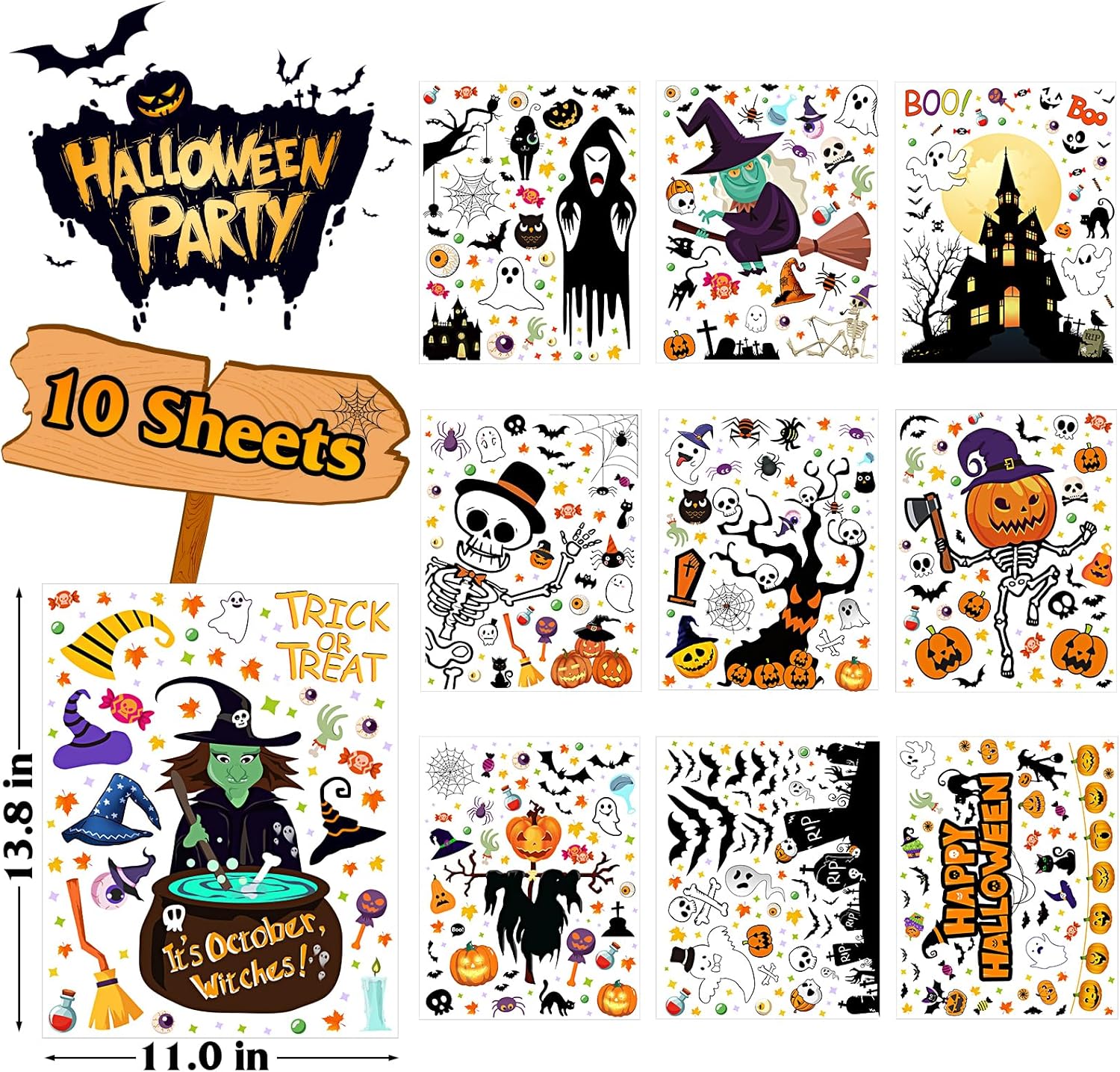 Halloween Window Clings,
