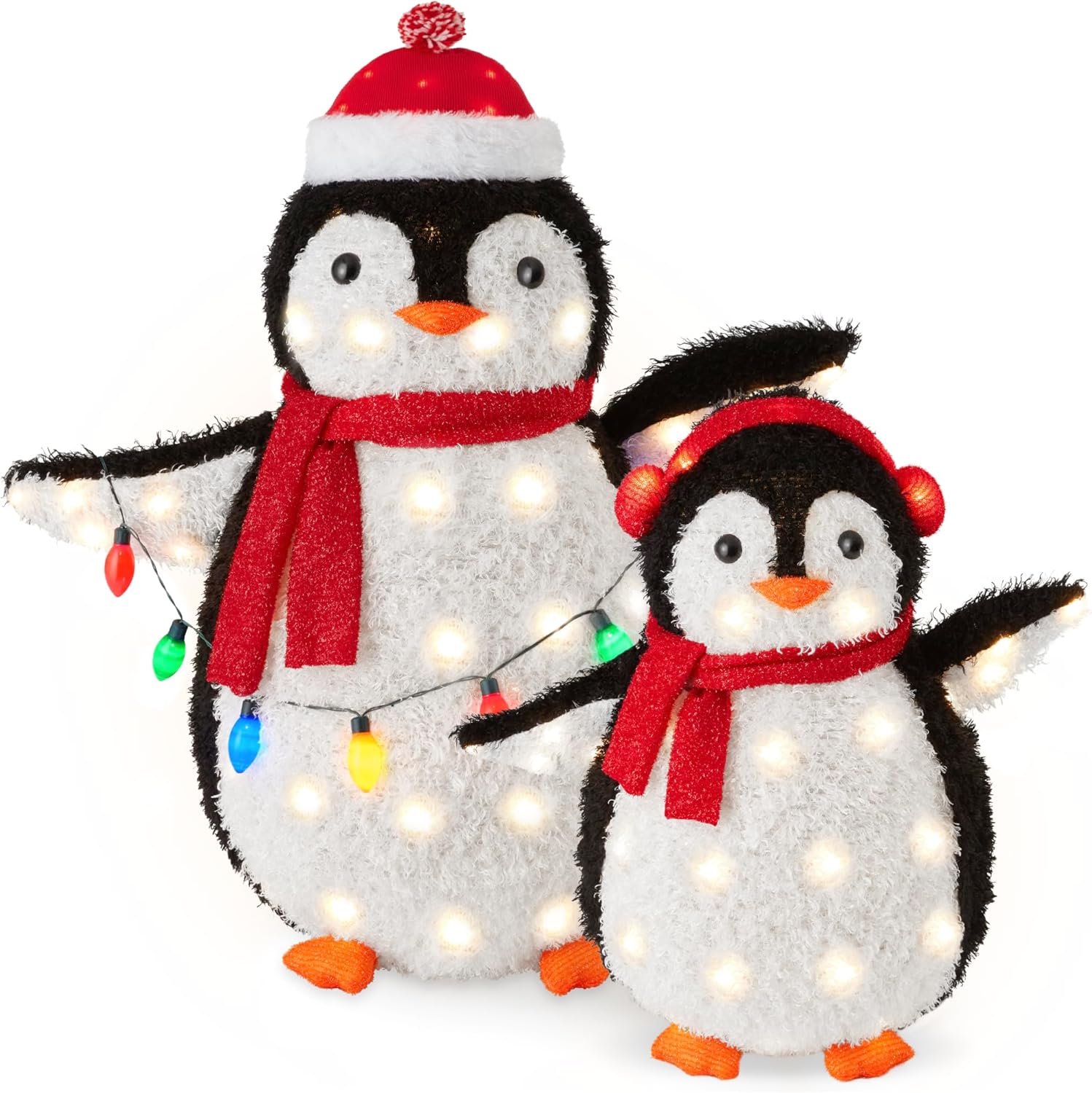 Best Choice Products 2-Piece Lighted Penguin