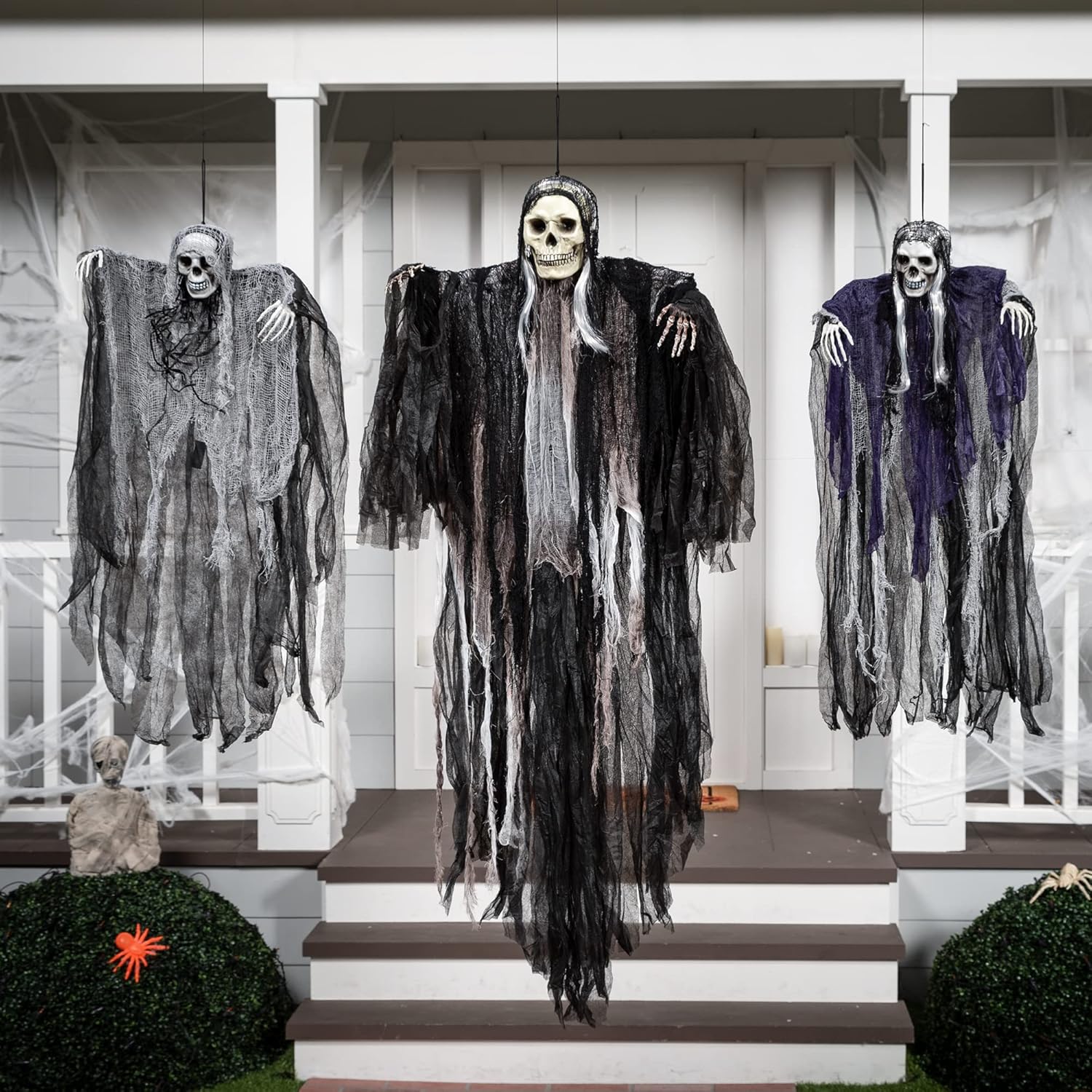 3 Pack Hanging Halloween Skeleton