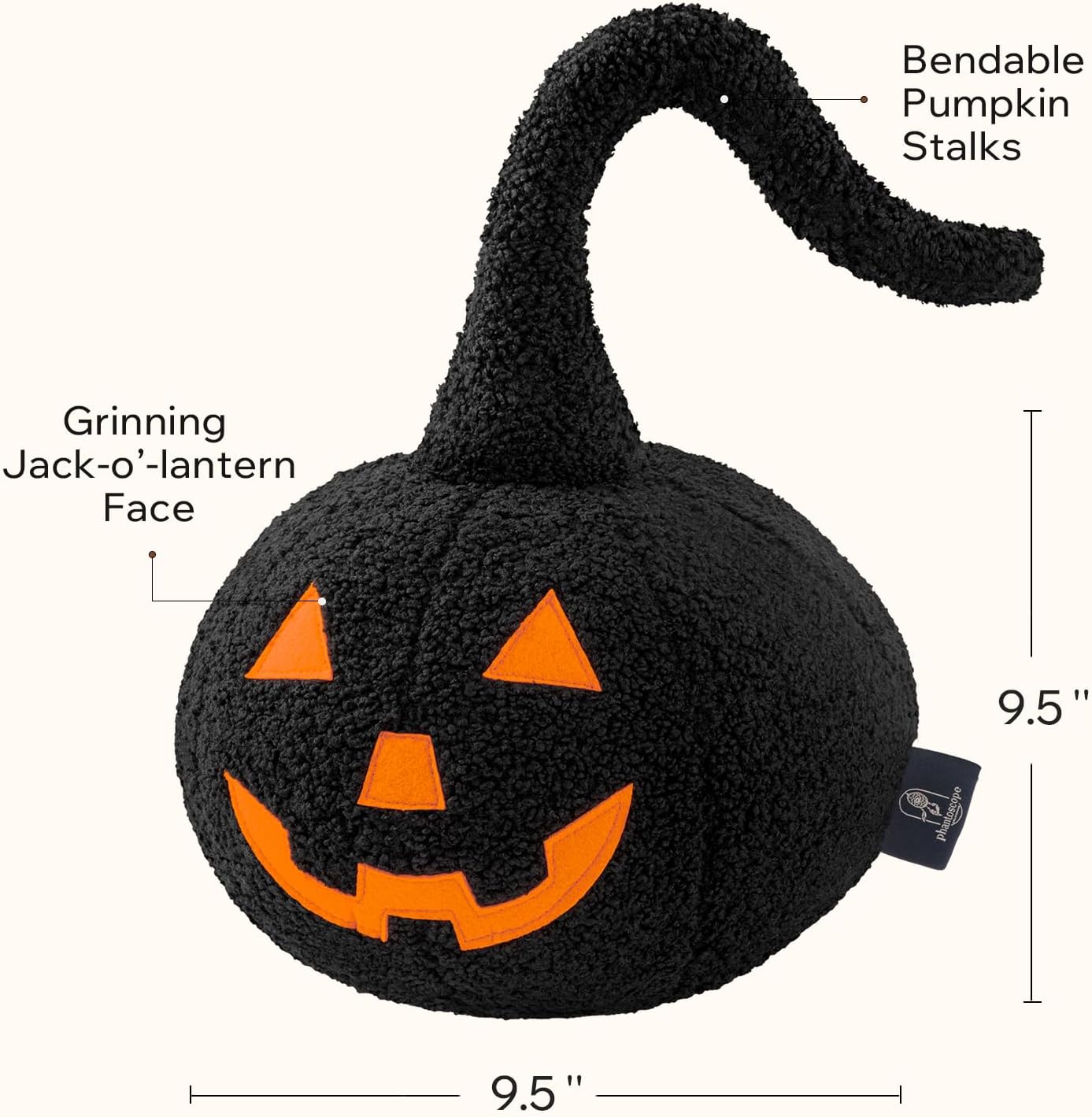 Pumpkin Pillow Black