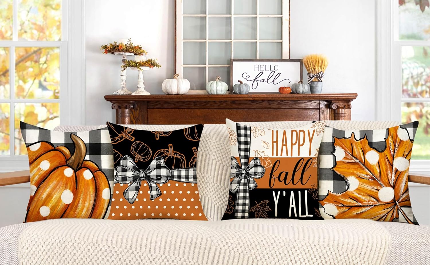 Fall Halloween Pillow covers