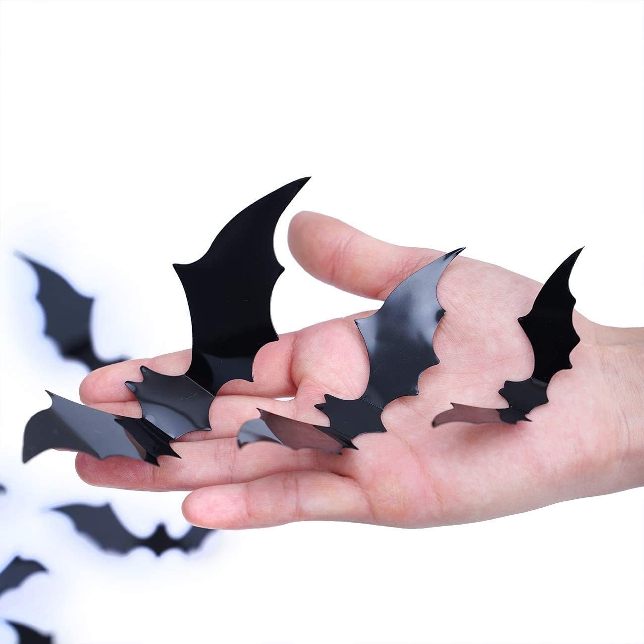 120 Pcs 3D Bat Halloween Decoration Stickers