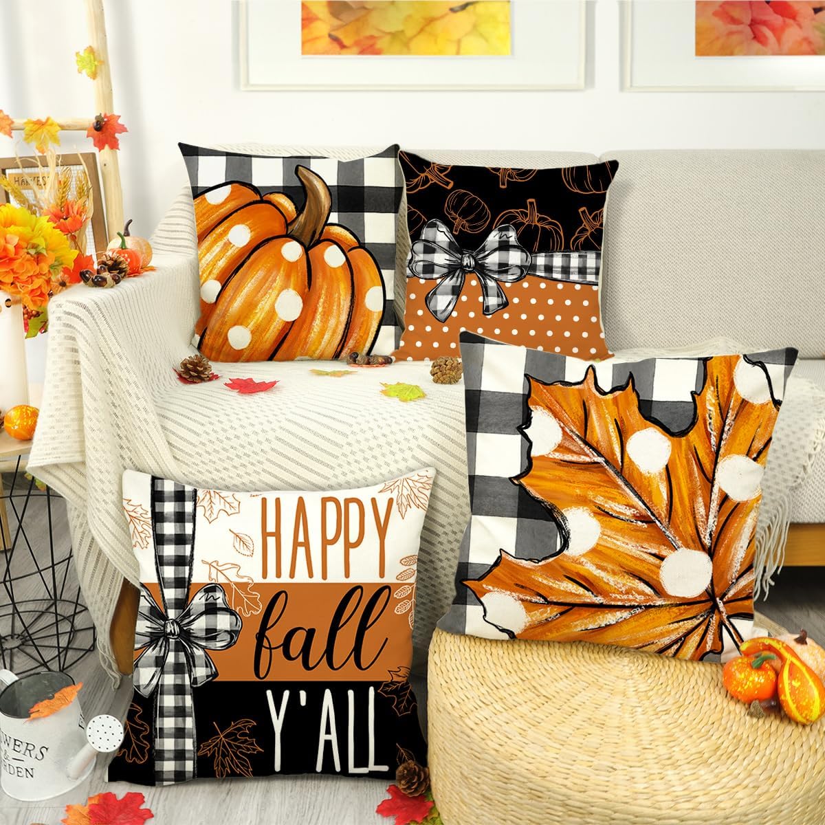 Fall Halloween Pillow covers