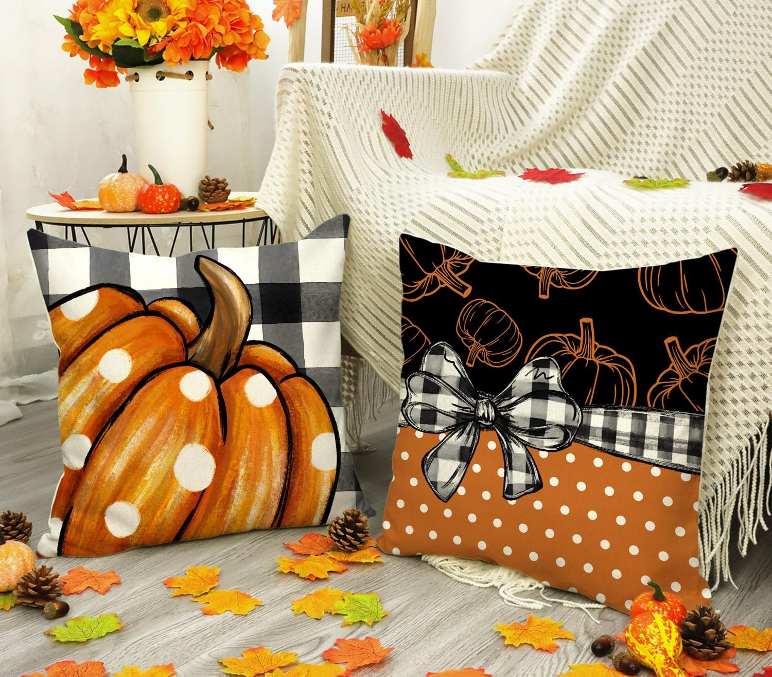 Fall Halloween Pillow covers