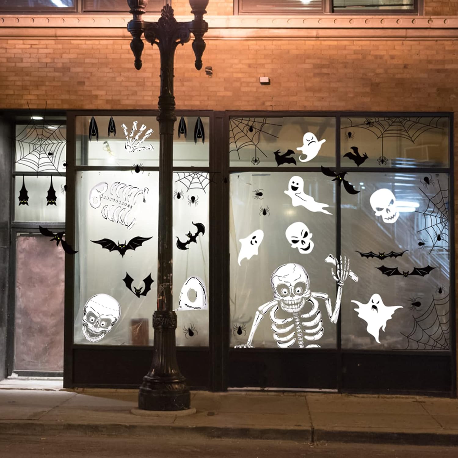 140PCS Halloween Window Clings Decor