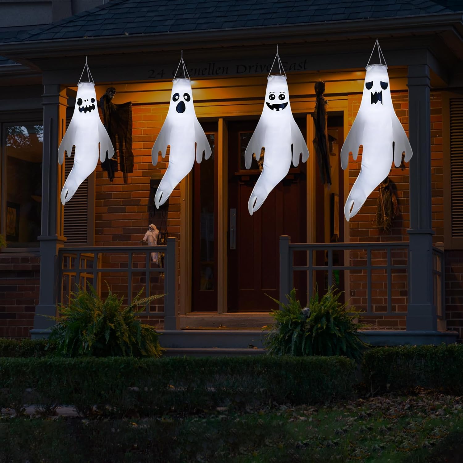 4 Pcs 45 Inch Halloween Hanging Ghost