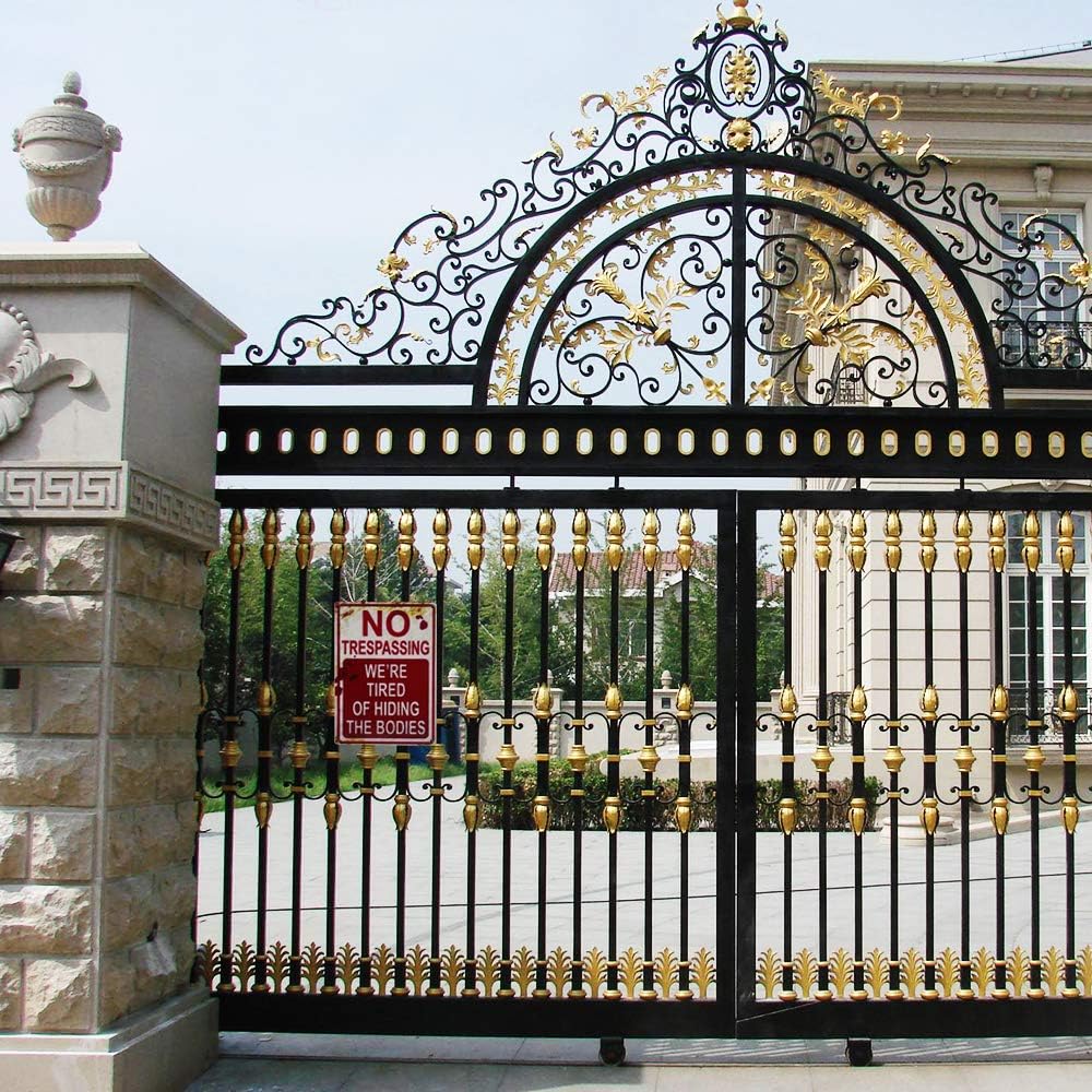 No Trespassing Halloween Sign