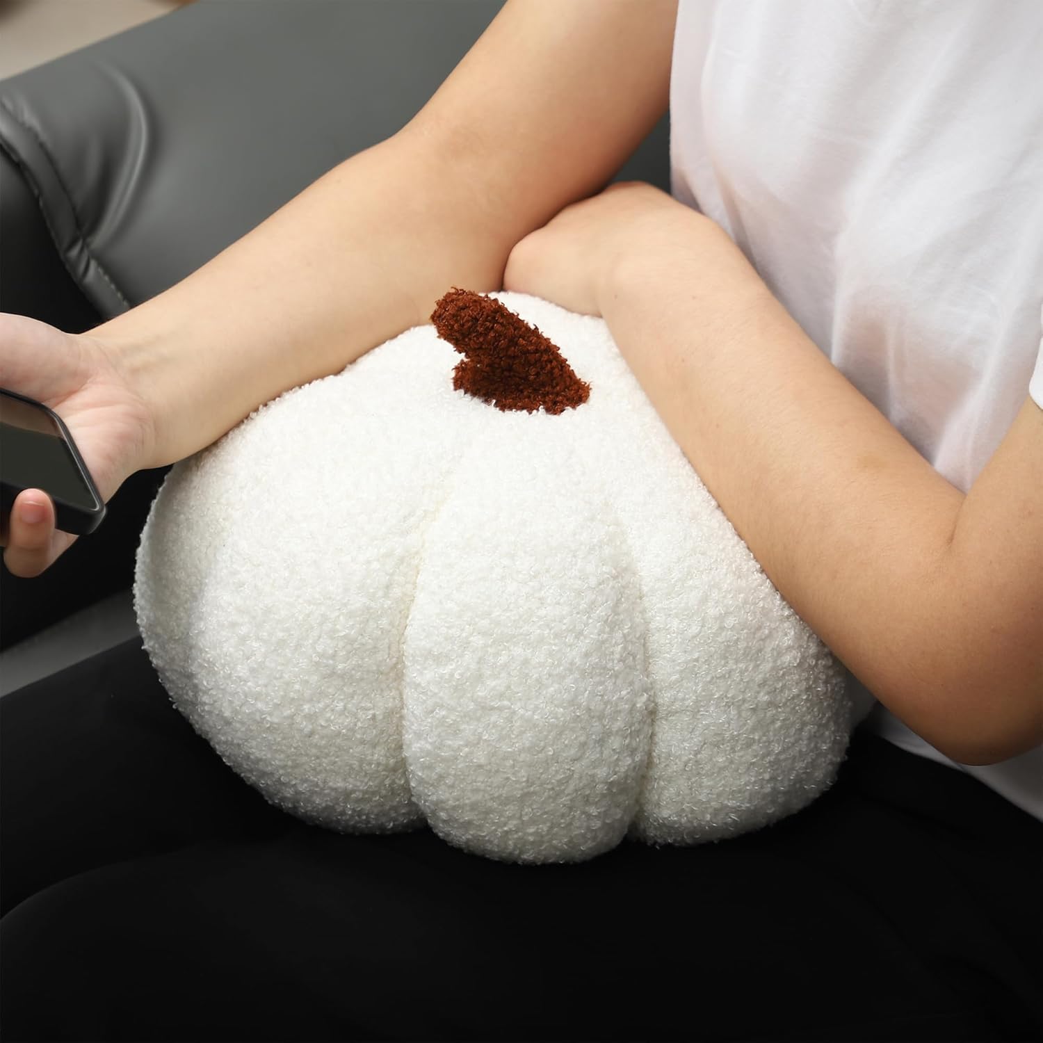 Pumpkin Pillow White
