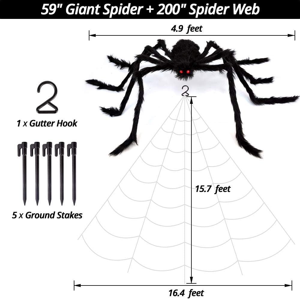 Giant Fake Halloween Spider