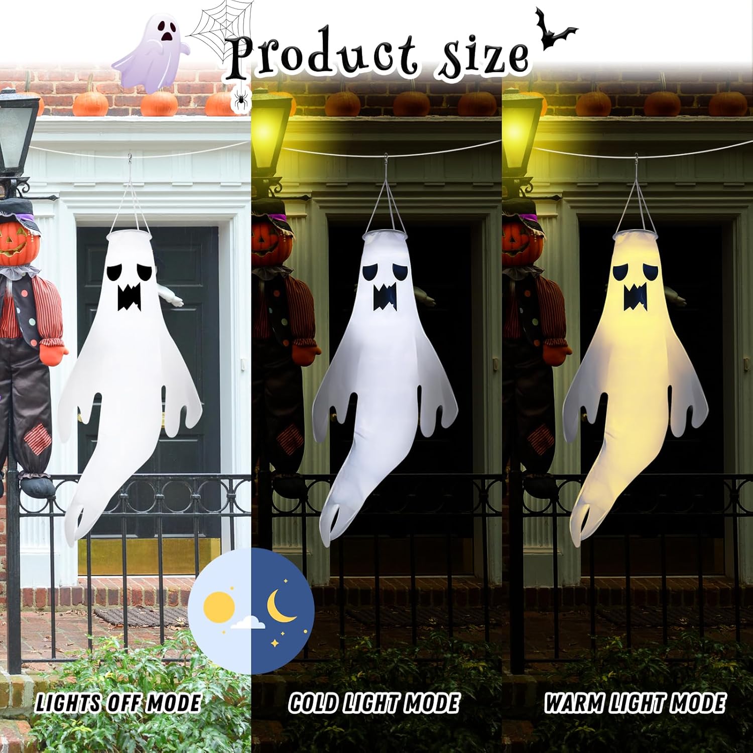 4 Pcs 45 Inch Halloween Hanging Ghost